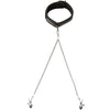 Sei Mio Twin Tweaks Collar & Nipple Clamps Bondage and Fetish > Nipple Stimulators & Clamps - Tophatter Daily Deals