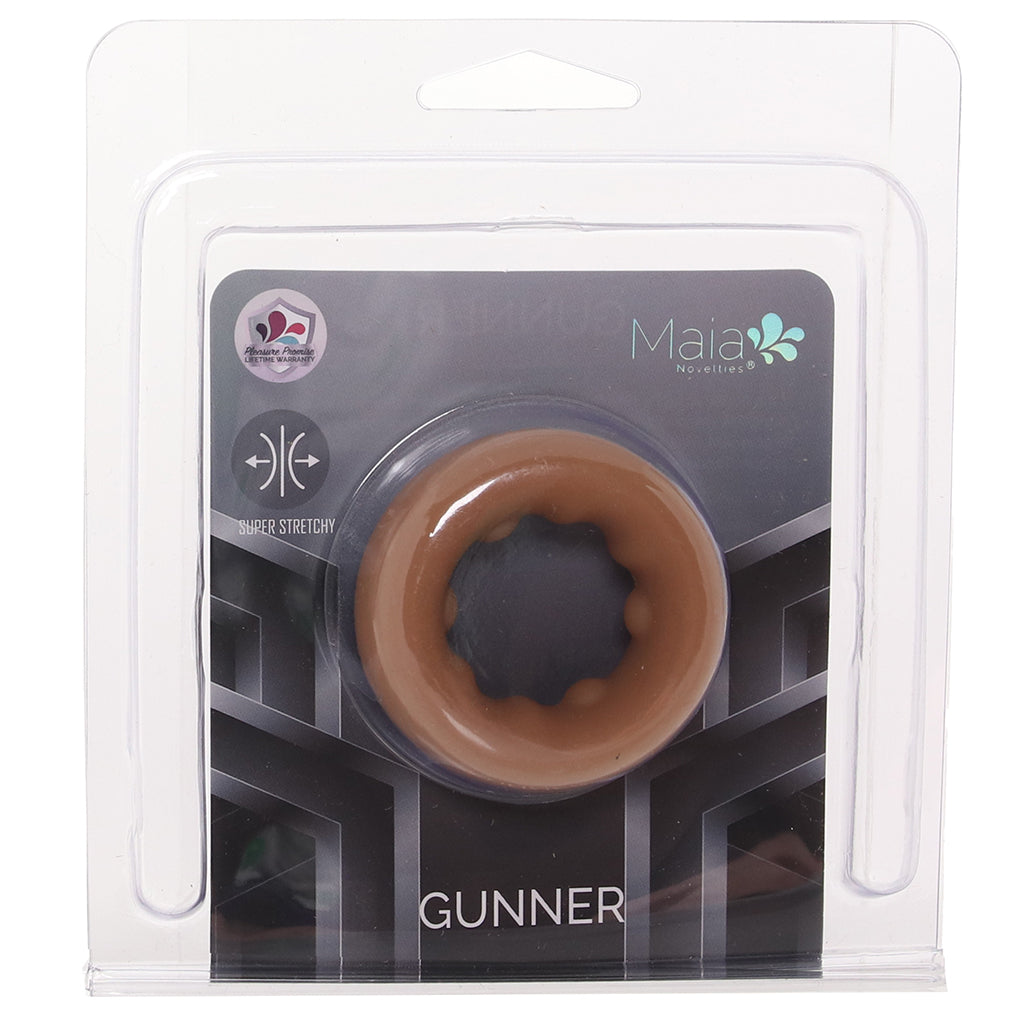 Gunner Liquid Silicone Super Stretch C-Ring in Tan Cock Rings - Tophatter Daily Deals