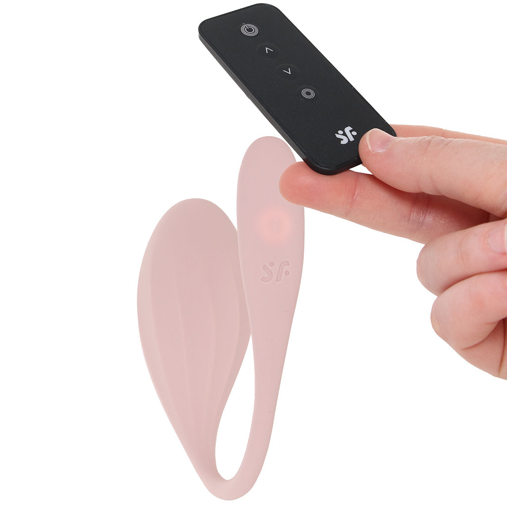 Satisfyer Ribbed Petal Wearable Vibe in Rose Vibrators > Wearable & Panty Vibrators - Tophatter Daily Deals