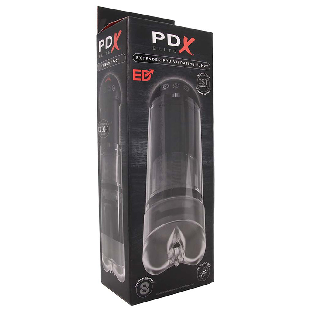 PDX Elite Extender Pro Vibrating Pump Stroker - Tophatter's Adult Products Male Masturbators > Auto Strokers - Tophatter Daily Deals