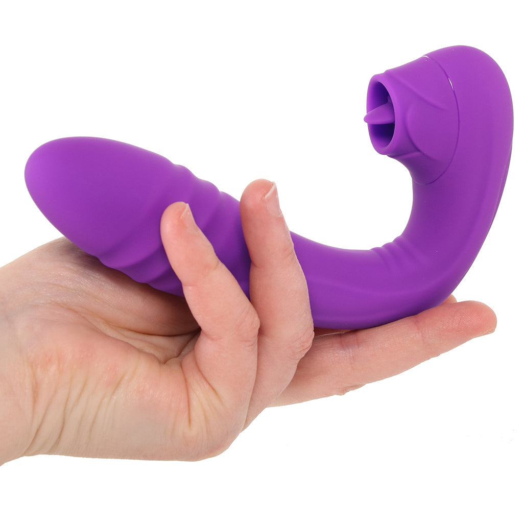 BodyWand G-Play Squirt Master Thrusting & Licking Vibe Vibrators > Rabbit Vibrators - Tophatter Daily Deals