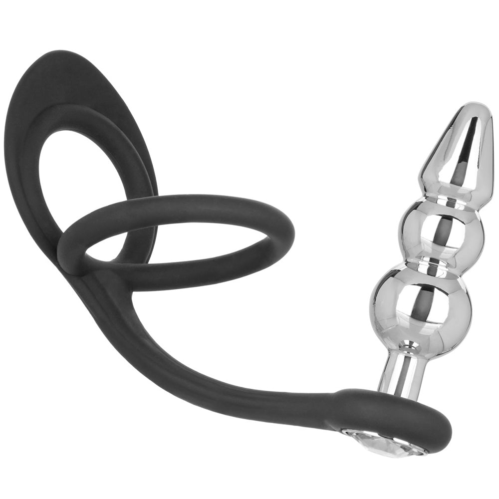 Star F**ker Erection Enhancer and Beaded Plug - Tophatter's Adult Products Anal Sex Toys > Butt Plugs - Tophatter Daily Deals