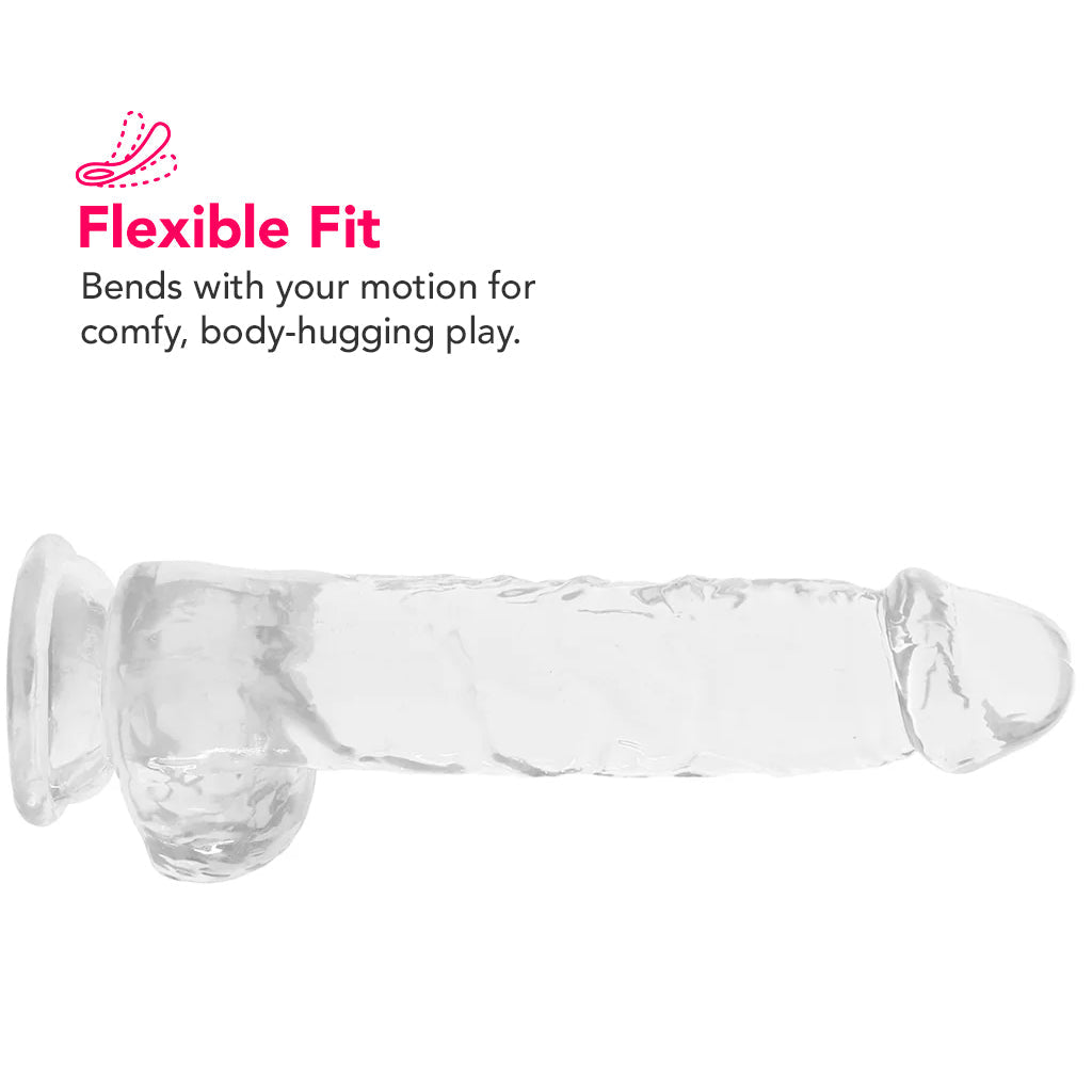 Naturally Yours 6 Inch Crystalline Dildo in Clear Dildo Sex Toys > Realistic Dildos - Tophatter Daily Deals