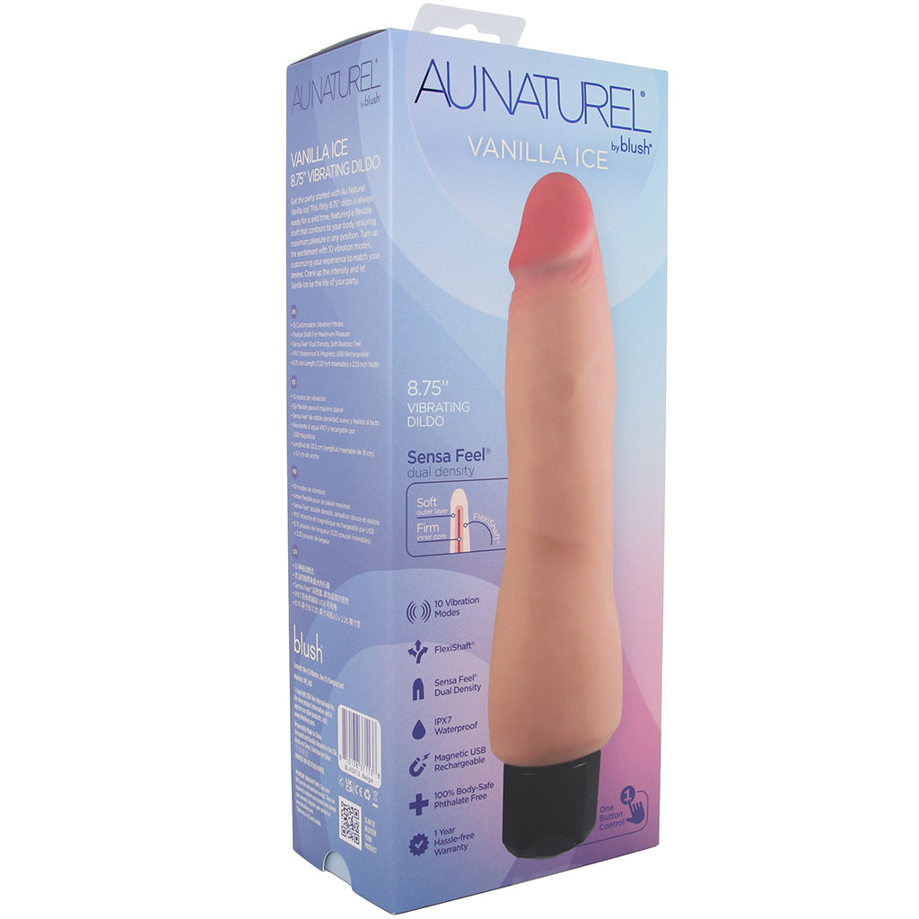 Au Natural Vanilla Ice 8.75 Inch Realistic Vibe Vibrators > Realistic Vibrator Dildos - Tophatter Daily Deals