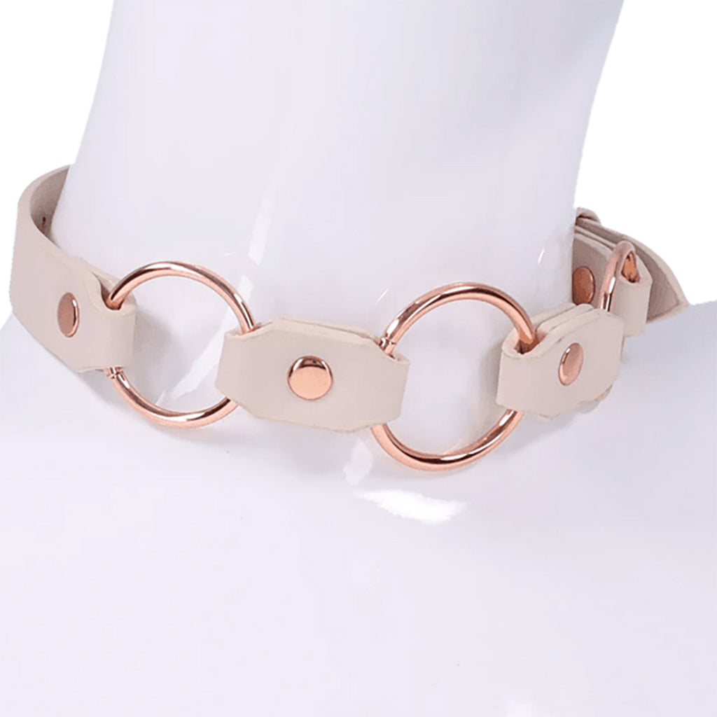 S&M Peaches 'n CreaMe Ring Day Collar Bondage and Fetish > Leashes and Collars - Tophatter Daily Deals