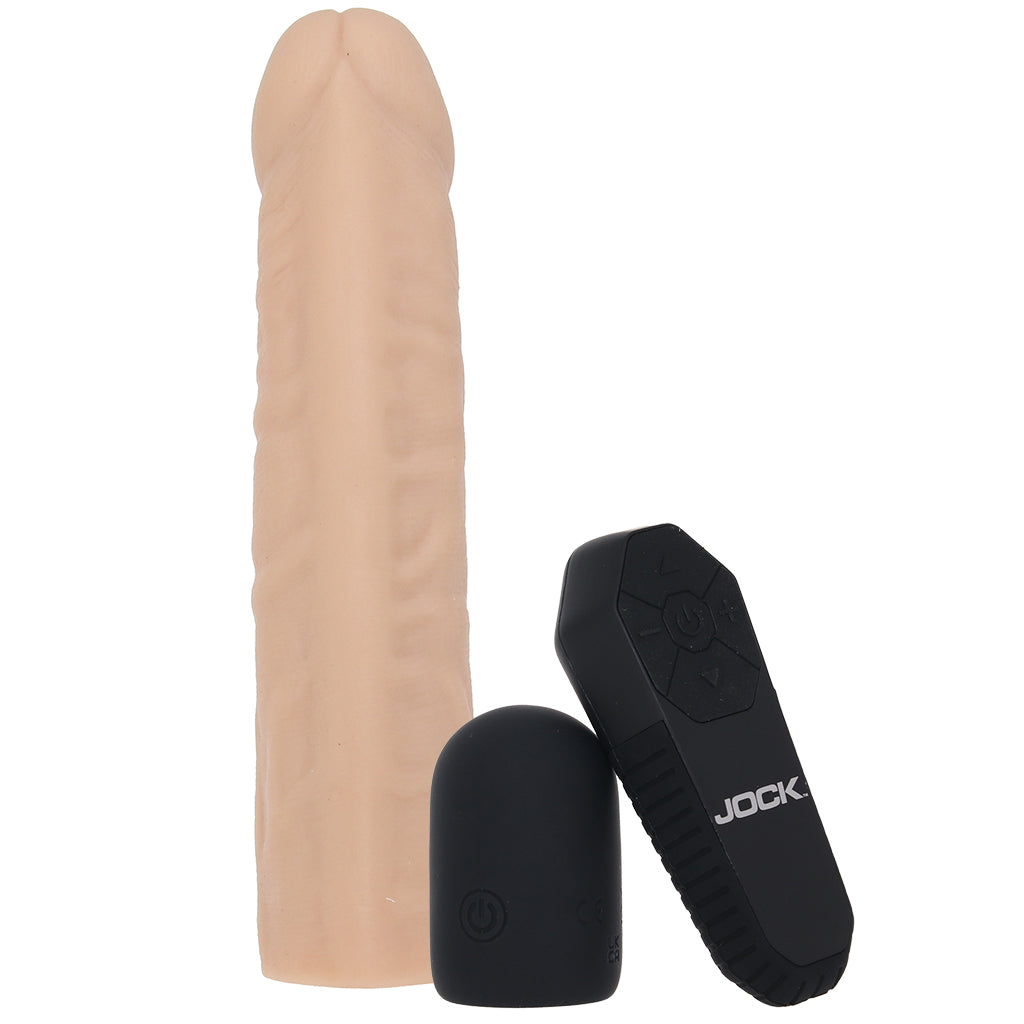 Jock Vibrating Realistic Penis Extender in Light - Tophatter's Vibrator Deals Online Male Enhancement > Extenders and Sleeves - Tophatter Daily Deals