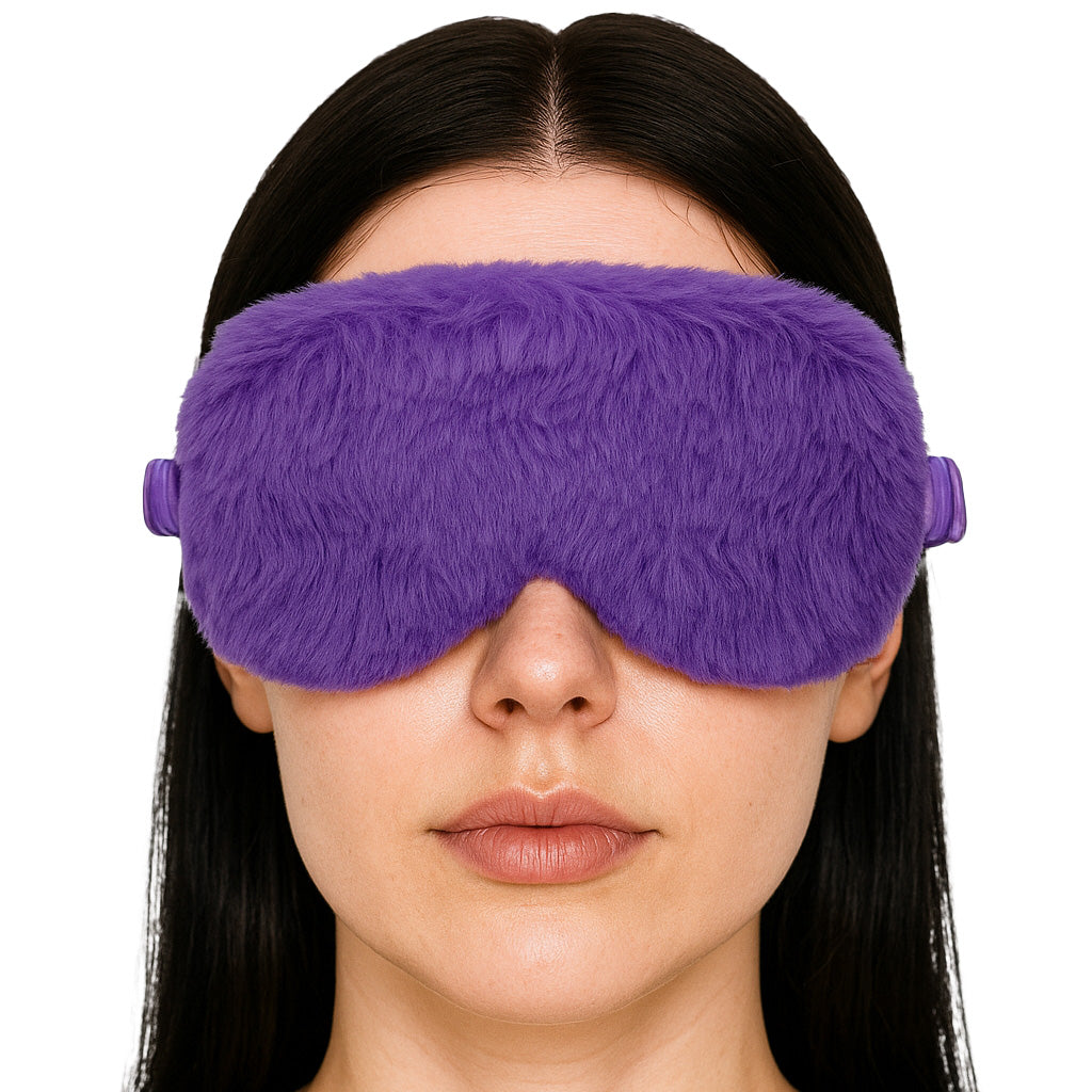 Ouch! Fluffy Blindfold in Purple Bondage and Fetish > Pleasure Masks and Dress Up Play - Tophatter Daily Deals
