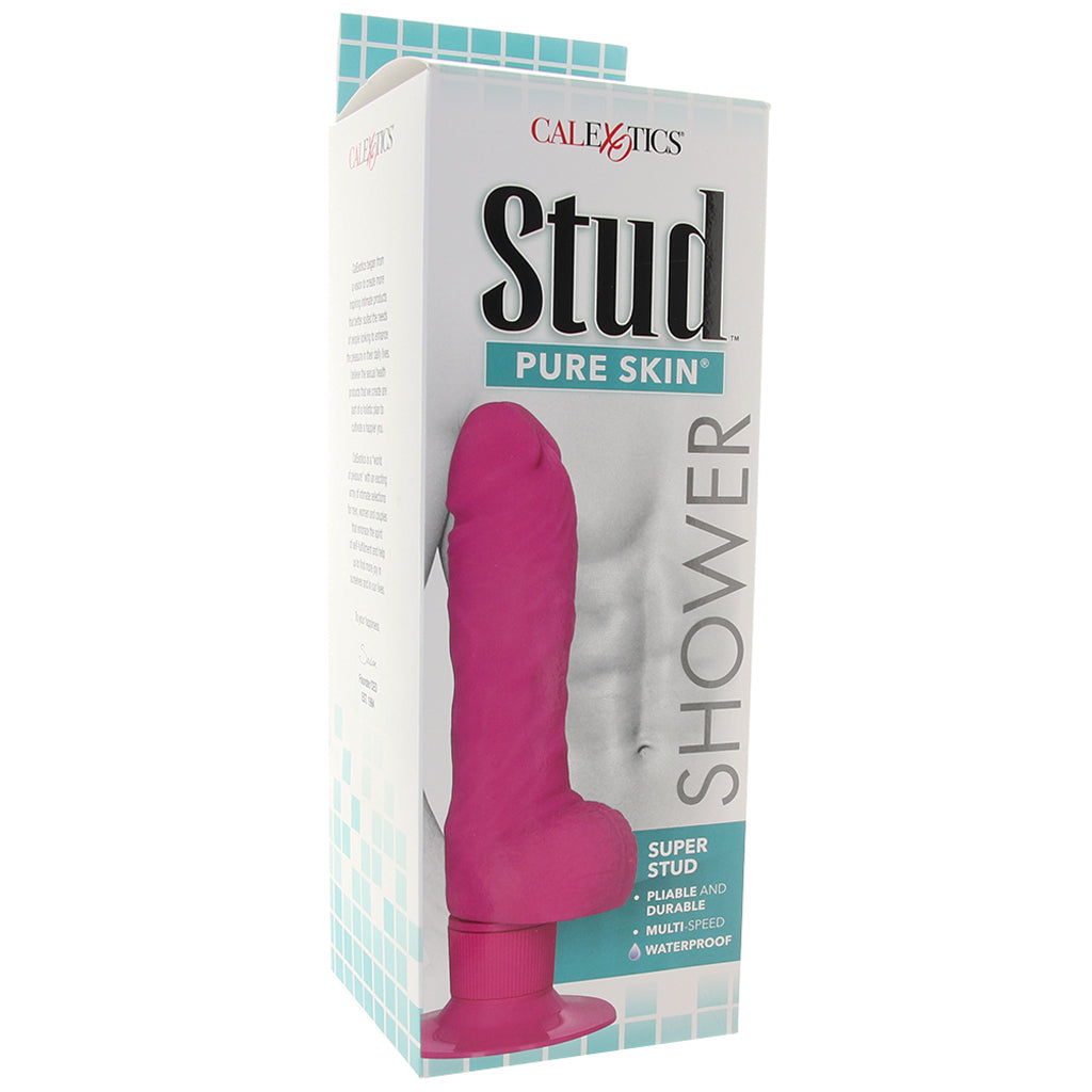 Shower Stud Pure Skin Vibe in Pink Vibrators > Realistic Vibrator Dildos - Tophatter Daily Deals