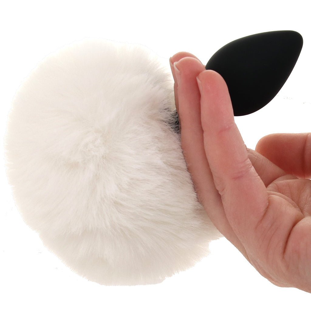 Tailz Fluffy Bunny Tail Silicone Plug in White Anal Sex Toys > Butt Plugs - Tophatter Daily Deals