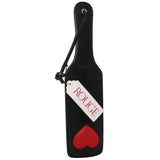 Black Leather Red Heart Paddle Bondage and Fetish > Whips and Crops - Tophatter Daily Deals