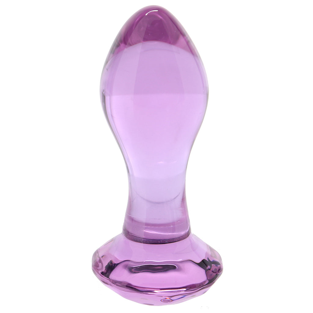 Crystal Glass Gem Plug in Purple - Tophatter's Adult Sex Toys Online Anal Sex Toys > Butt Plugs - Tophatter Daily Deals