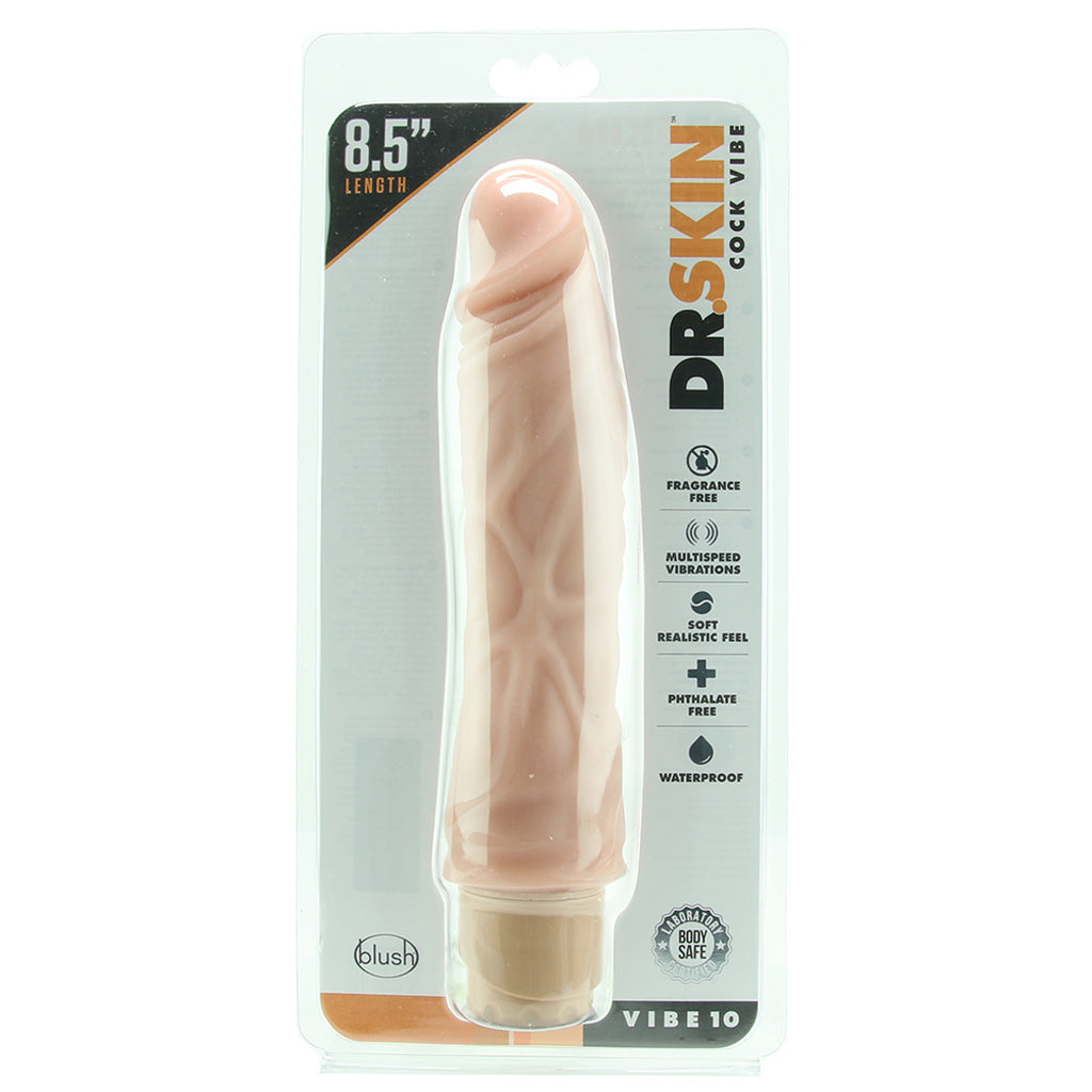 Dr. Skin 8.5 Inch Vibe 10 in Beige Vibrators > Realistic Vibrator Dildos - Tophatter Daily Deals