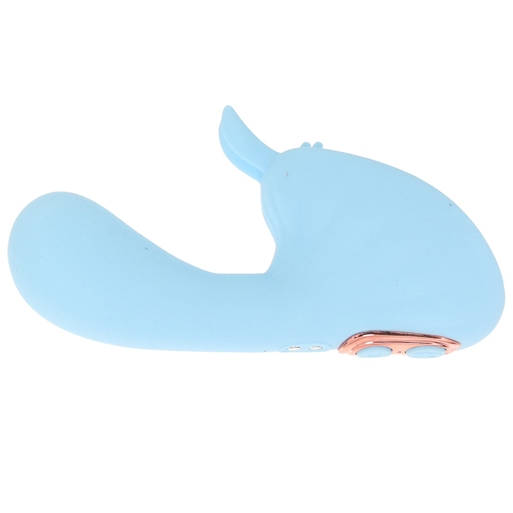Averi Dual Stimulator Vibe in Blue Vibrators > Clitoral Stimulators - Tophatter Daily Deals