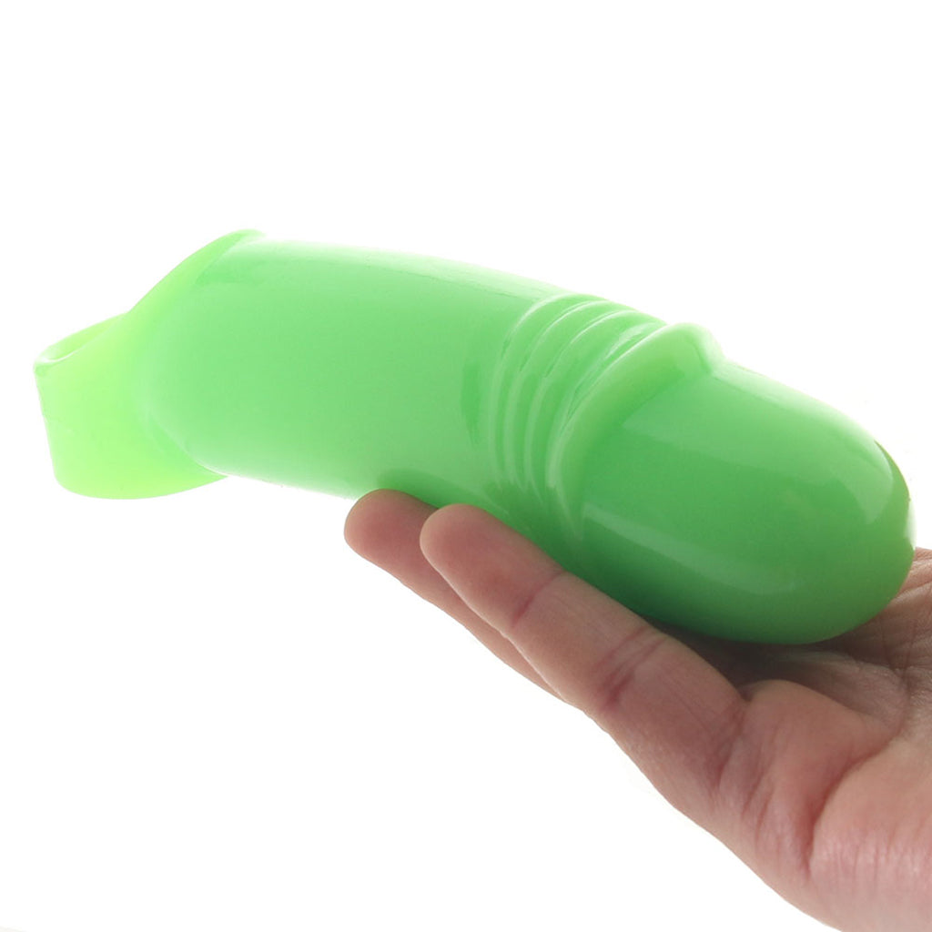 Ouch! Glow In The Dark Thick Smooth Penis Sleeve - Tophatter's Adult Products Male Enhancement > Extenders and Sleeves - Tophatter Daily Deals