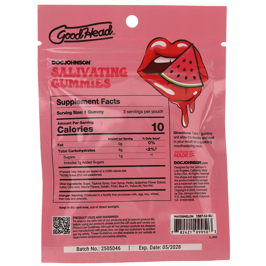 GoodHead Salivating Gummies in Watermelon Sweet Treats - Tophatter Daily Deals
