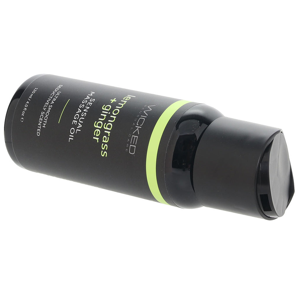 Sensual Massage Oil 4oz/120ml in Lemongrass & Ginger Lubes and Lotions > Erotic Massage Oils - Tophatter Daily Deals