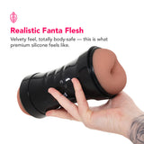 PDX Wet Pussies Super Flip-A-Pussy Over Stroker in Brown - Tophatter's Adult Sex Toys Online Male Masturbators > Pocket Strokers - Tophatter Daily Deals