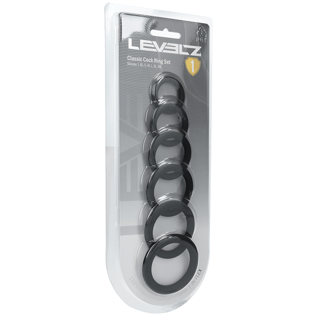 LEVELZ 6 Piece Classic Cock Ring Set Cock Rings - Tophatter Daily Deals