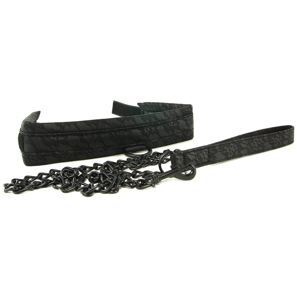 Sincerely Lace Leash & Collar - Tophatter's Adult Products Bondage and Fetish > Leashes and Collars - Tophatter Daily Deals