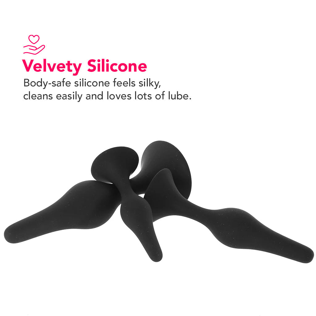 Anal Adventures Platinum Beginner Plug Kit Anal Sex Toys > Butt Plugs - Tophatter Daily Deals