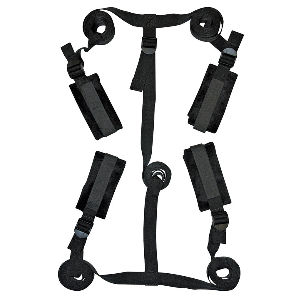 Sex & Mischief Bed Bondage Restraint Kit - Tophatter's Adult Products Bondage and Fetish > Restraints - Tophatter Daily Deals