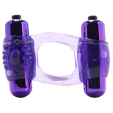 Duo-Vibrating Super Ring in Purple - Tophatter's Vibrator Deals Online Cock Rings - Tophatter Daily Deals