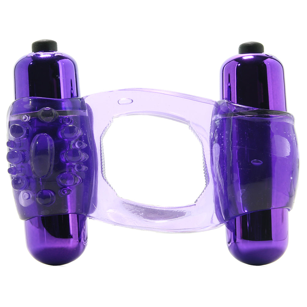 Duo-Vibrating Super Ring in Purple - Tophatter's Vibrator Deals Online Cock Rings - Tophatter Daily Deals