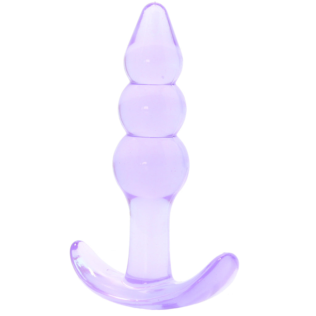 Jelly Rancher Ripple T Butt Plug in Purple - Tophatter's Adult Products Anal Sex Toys > Butt Plugs - Tophatter Daily Deals