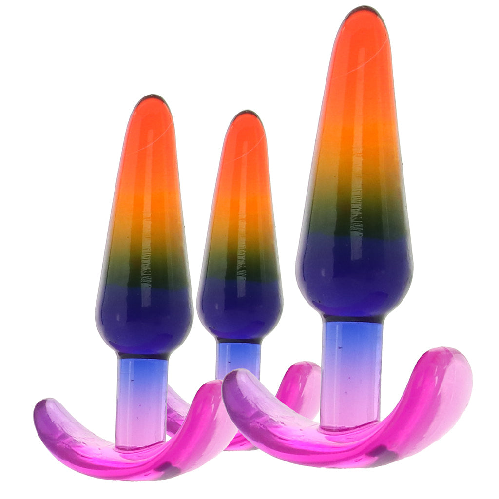 Crystal Jellies Anal Trainer Set in Rainbow Anal Sex Toys > Butt Plugs - Tophatter Daily Deals