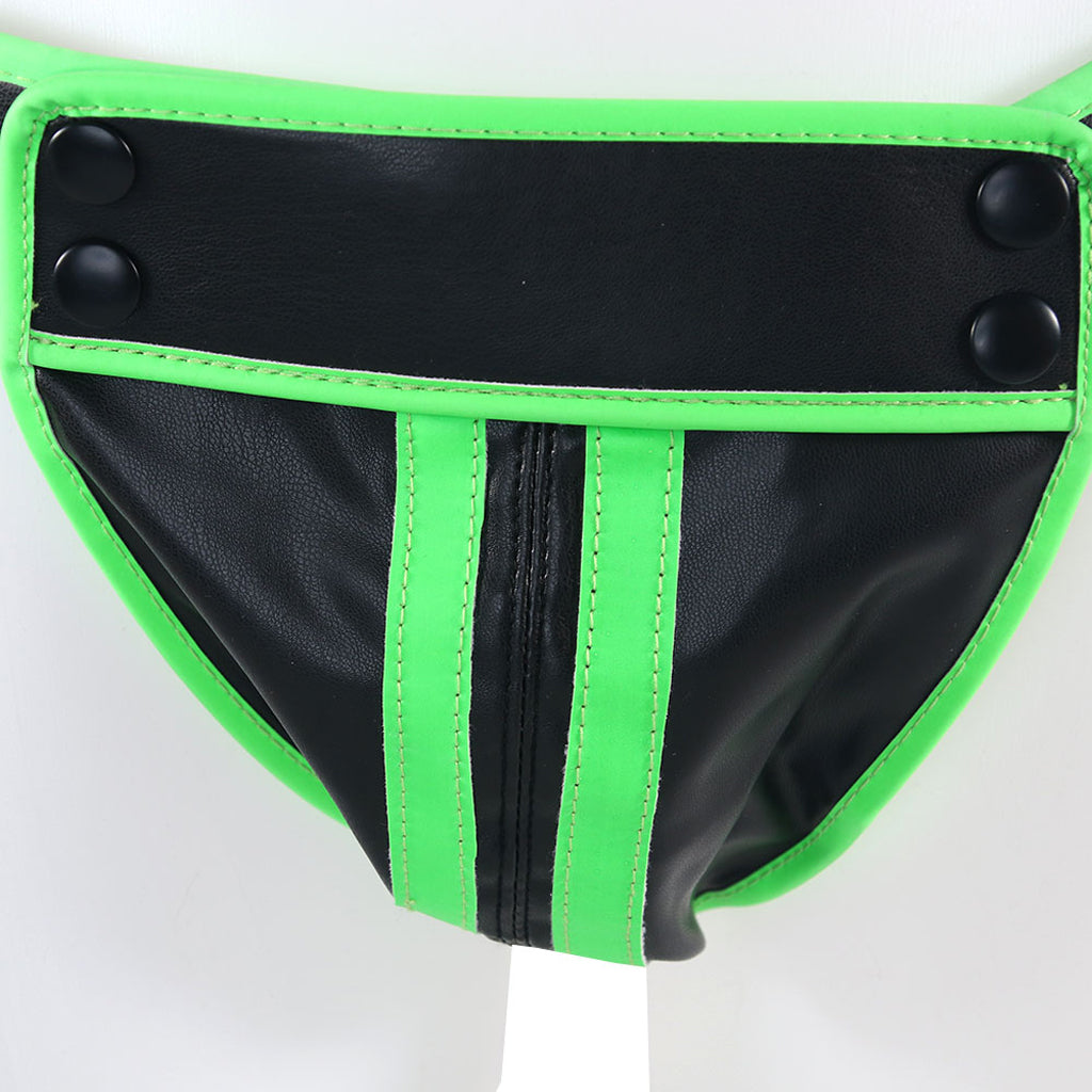 Ouch! Glow In The Dark Striped Pouch Jock Strap /XL Bondage and Fetish > Men's Bondage Wear - Tophatter Daily Deals