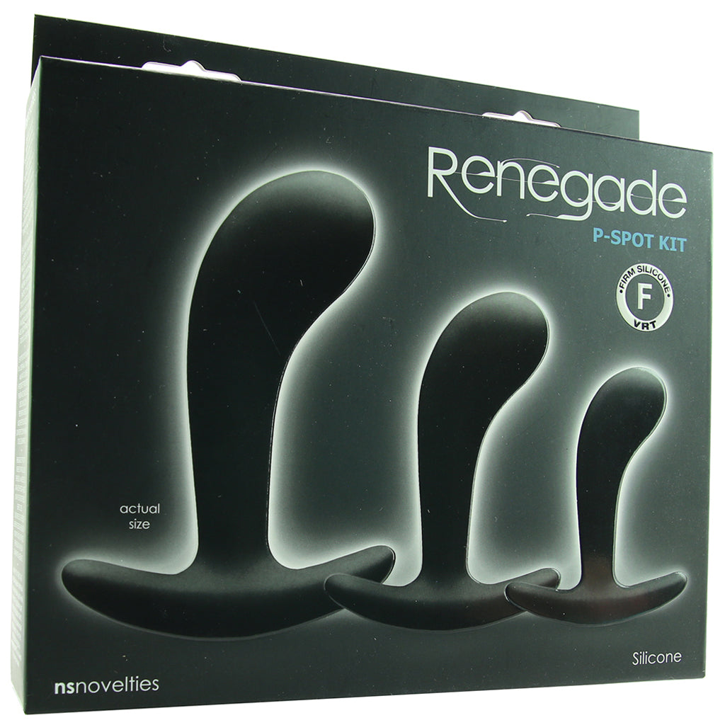 Renegade Silicone P-Spot Kit in Black Anal Sex Toys > Butt Plugs - Tophatter Daily Deals