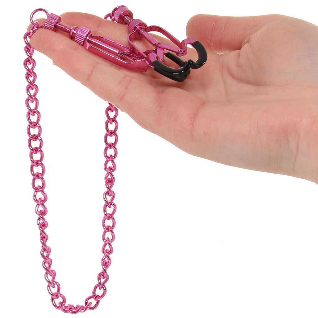 Ouch! Helix Nipple Clamps in Pink Bondage and Fetish > Nipple Stimulators & Clamps - Tophatter Daily Deals