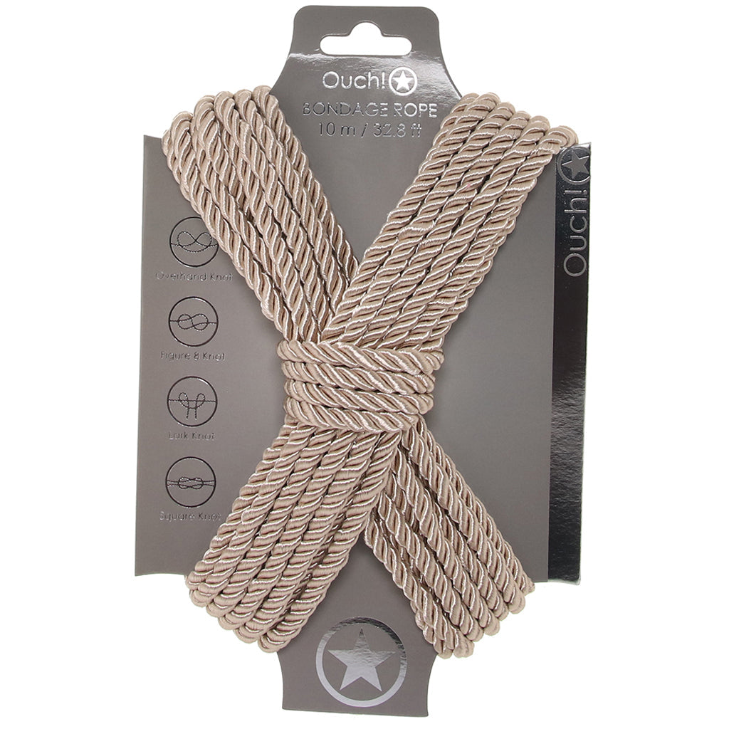 Ouch! 32.8'/10m Bondage Rope in Gold Bondage and Fetish > Restraints - Tophatter Daily Deals