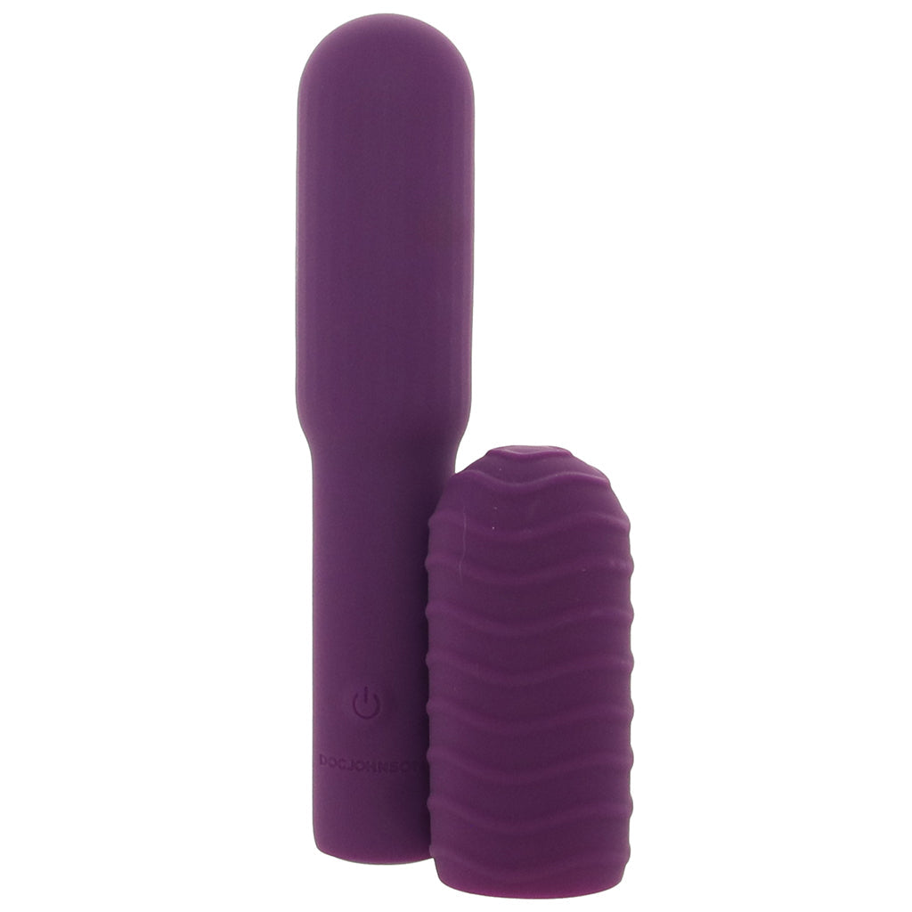 Pocket Rocket Elite Vibe with Texture Sleeve in Purple Vibrators > Bullet and Egg Vibrators - Tophatter Daily Deals