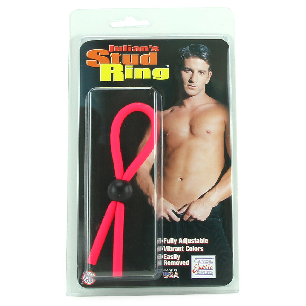 Julian's Stud Adjustable Cock Ring - Tophatter's Adult Products Cock Rings - Tophatter Daily Deals