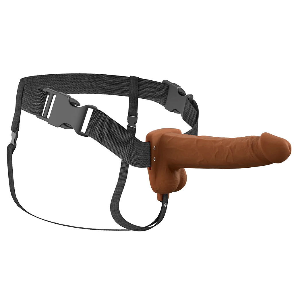 Fantasy X-tensions 7 Inch Hollow Strap-On Vibe in Brown Male Enhancement > Extenders and Sleeves - Tophatter Daily Deals