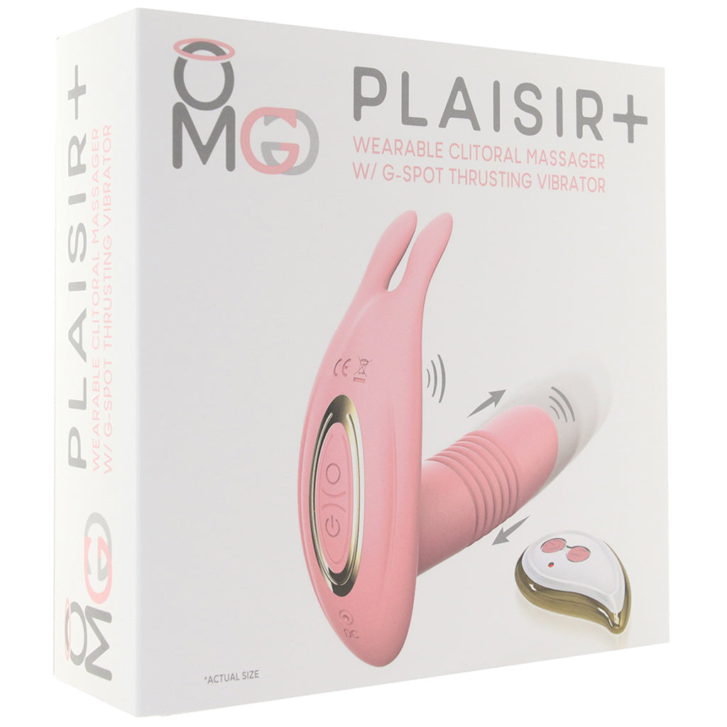 OMG Plaisir+ Wearable Thrusting Clitoral & G-spot Vibe Vibrators > Wearable & Panty Vibrators - Tophatter Daily Deals