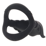 Rocky Silicone Vibrating Dual C-Ring Cock Rings - Tophatter Daily Deals