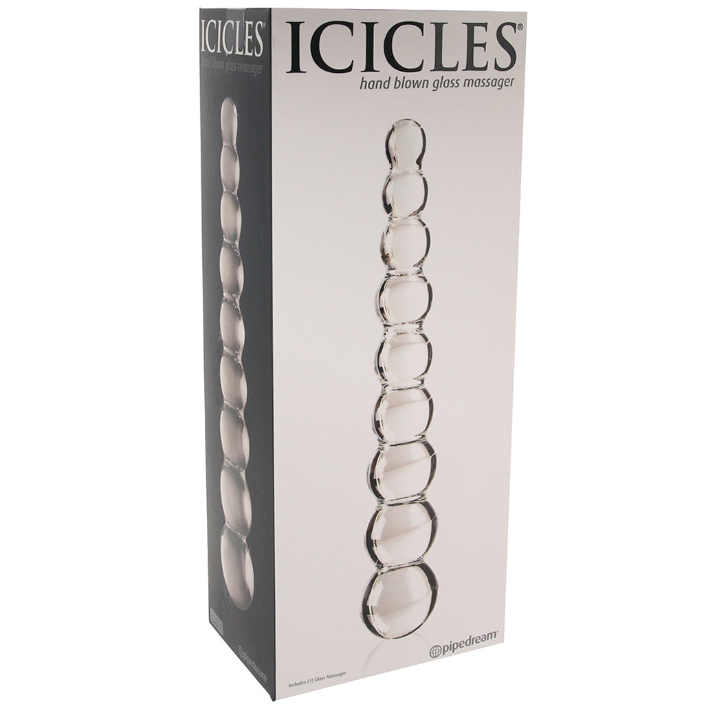 Icicles No. 02 Glass Dildo - Tophatter's Adult Products Dildo Sex Toys > Pyrex Glass Dildos - Tophatter Daily Deals