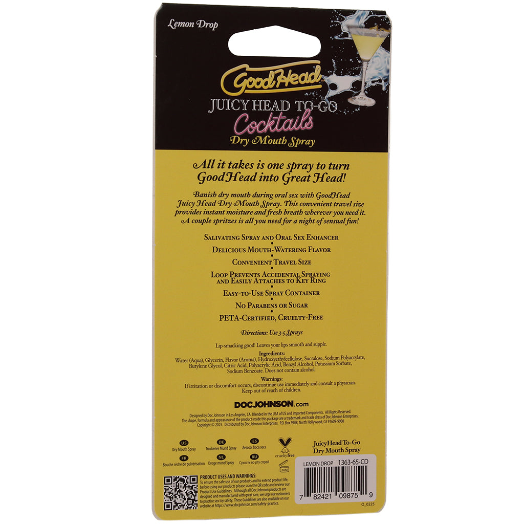 GoodHead Dry Mouth Spray To-Go in Lemon Drop Lubes and Lotions > Flavored Sex Lubes - Tophatter Daily Deals