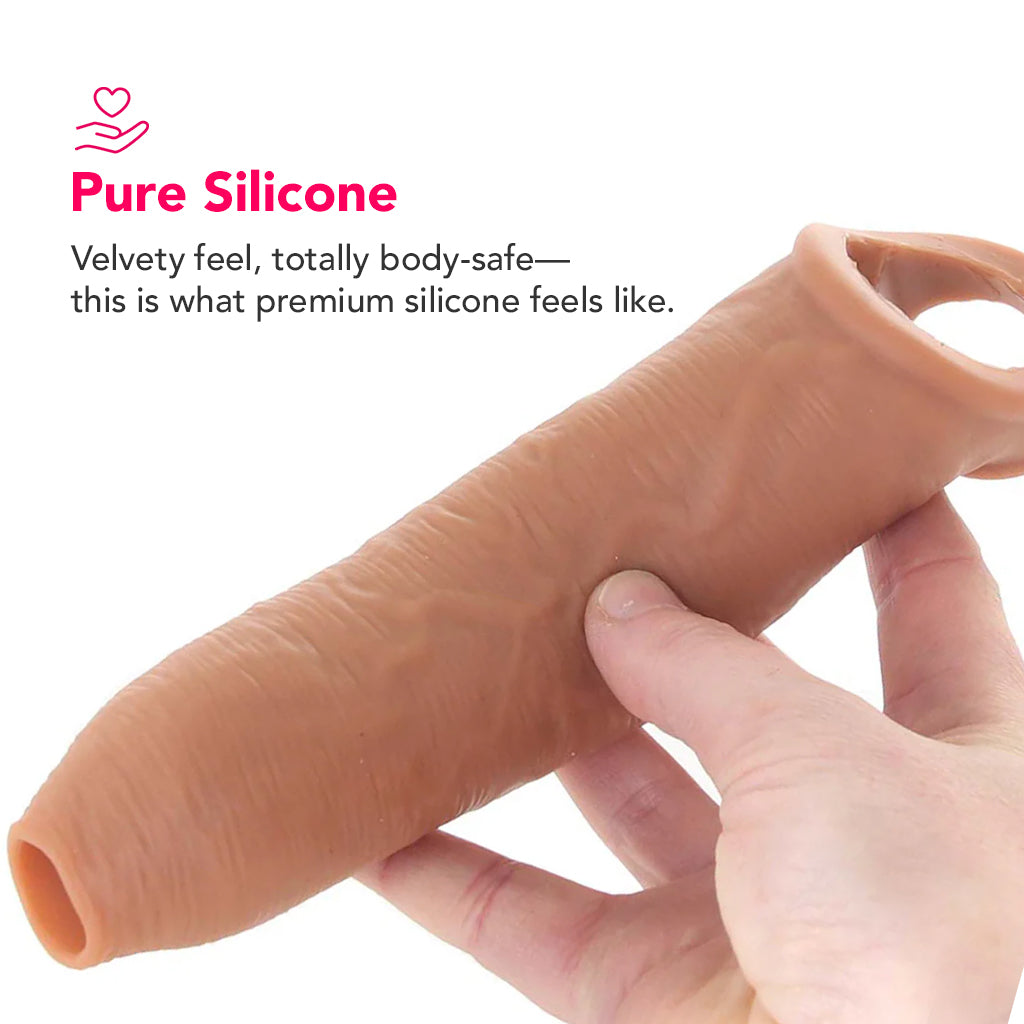 Fantasy X-tensions Elite Uncut Enhancer with Strap in Tan Male Enhancement > Extenders and Sleeves - Tophatter Daily Deals