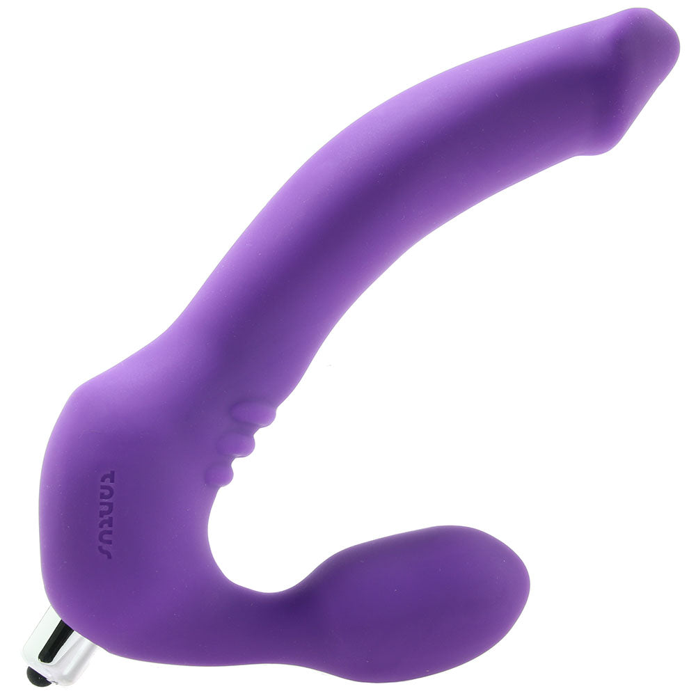 Strapless Original Double Vibrating Dildo in Violet - Tophatter's Adult Products Vibrators > Strap-On & Wearable - Tophatter Daily Deals