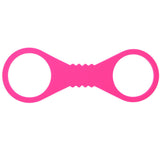 Sex & Mischief Hot Pink Silicone Cuffs in Large Bondage and Fetish > Wrist and Ankle Cuffs - Tophatter Daily Deals