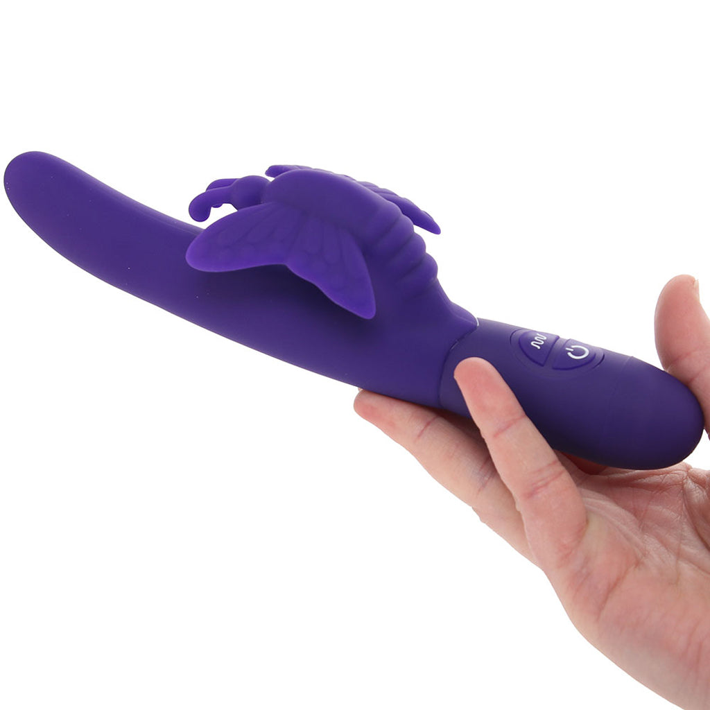 Fluttering Butterfly Vibe in Purple - Tophatter's Adult Sex Toys Online Vibrators > Rabbit Vibrators - Tophatter Daily Deals