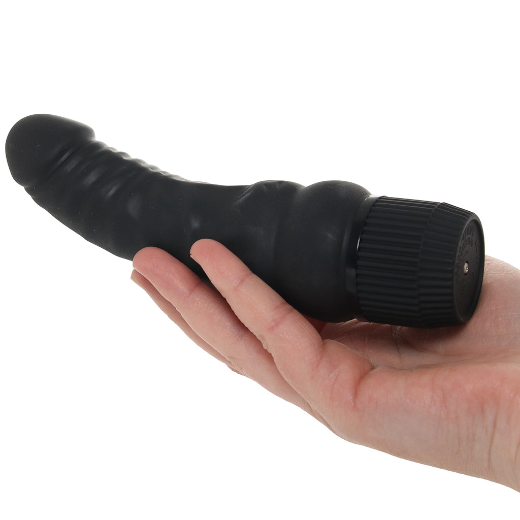 Black Velvet Veined Vibrating Dildo Vibrators > Realistic Vibrator Dildos - Tophatter Daily Deals