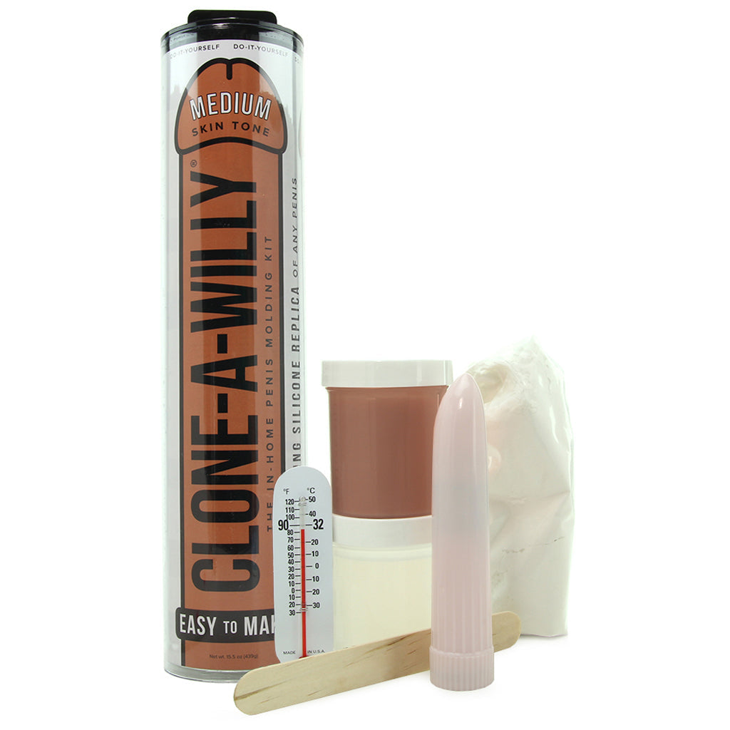 Clone-A-Willy Vibrator Kit in Medium Skin Tone - Tophatter's Adult Products Dildo Sex Toys > Realistic Dildos - Tophatter Daily Deals