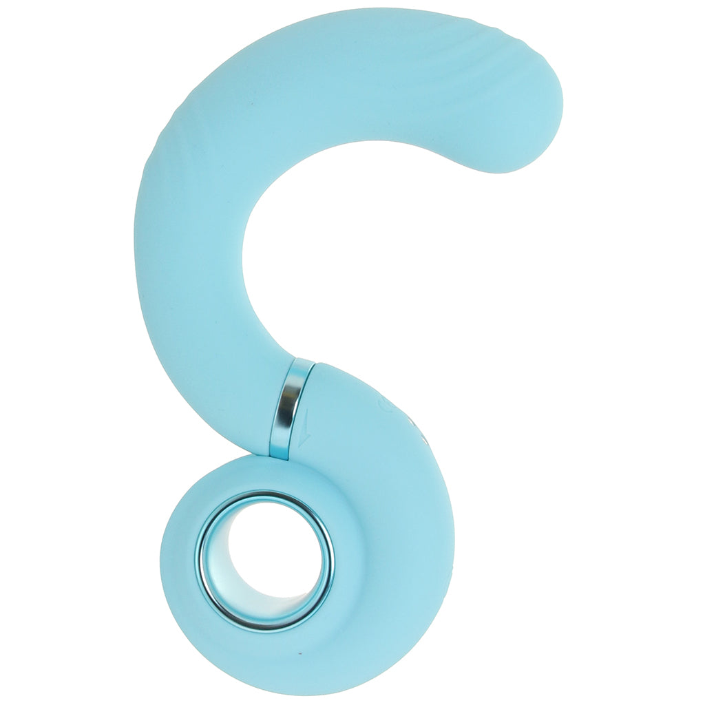 Loveline Gyre Vibrating Swirl Vibe in Blue Vibrators > G-Spot Vibrators - Tophatter Daily Deals