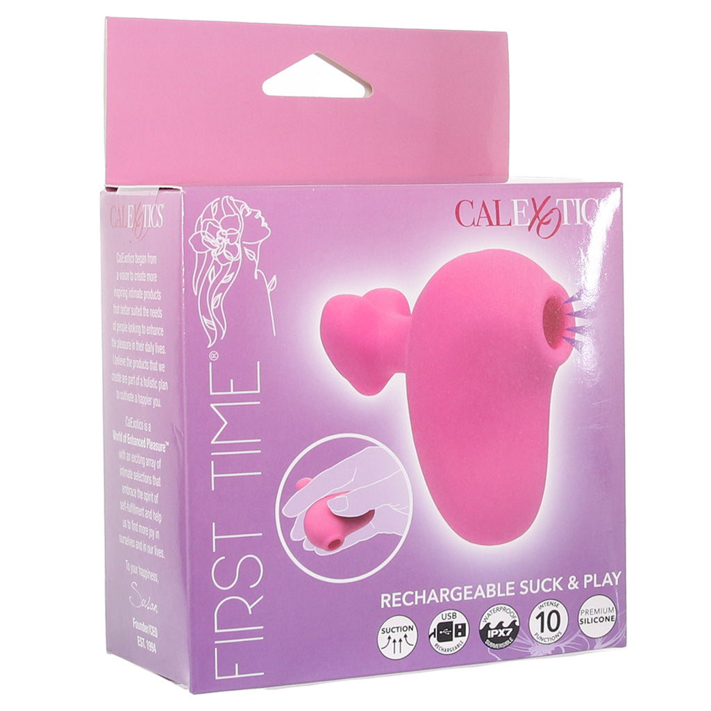 First Time Mini Suck & Play Vibe - Tophatter's Adult Sex Toys Online Vibrators > Clitoral Suction & Stimulation - Tophatter Daily Deals