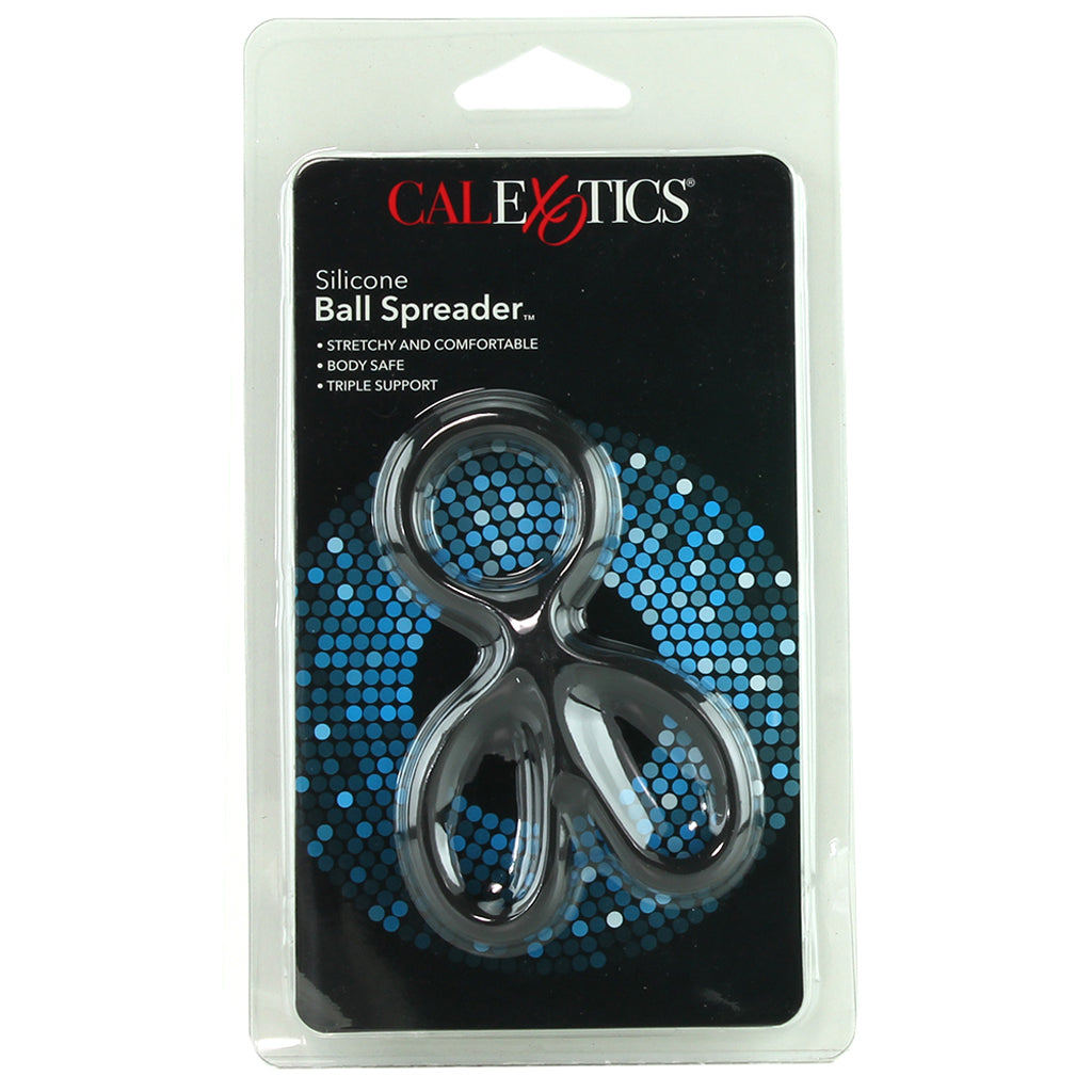Silicone Ball Spreader in Black - Tophatter's Adult Products Bondage and Fetish > Cock and Ball Devices - Tophatter Daily Deals