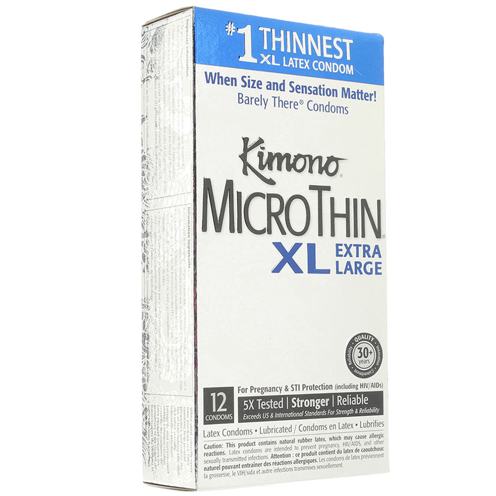 Kimono MicroThin XL Condoms in 12 Pack Condoms - Tophatter Daily Deals